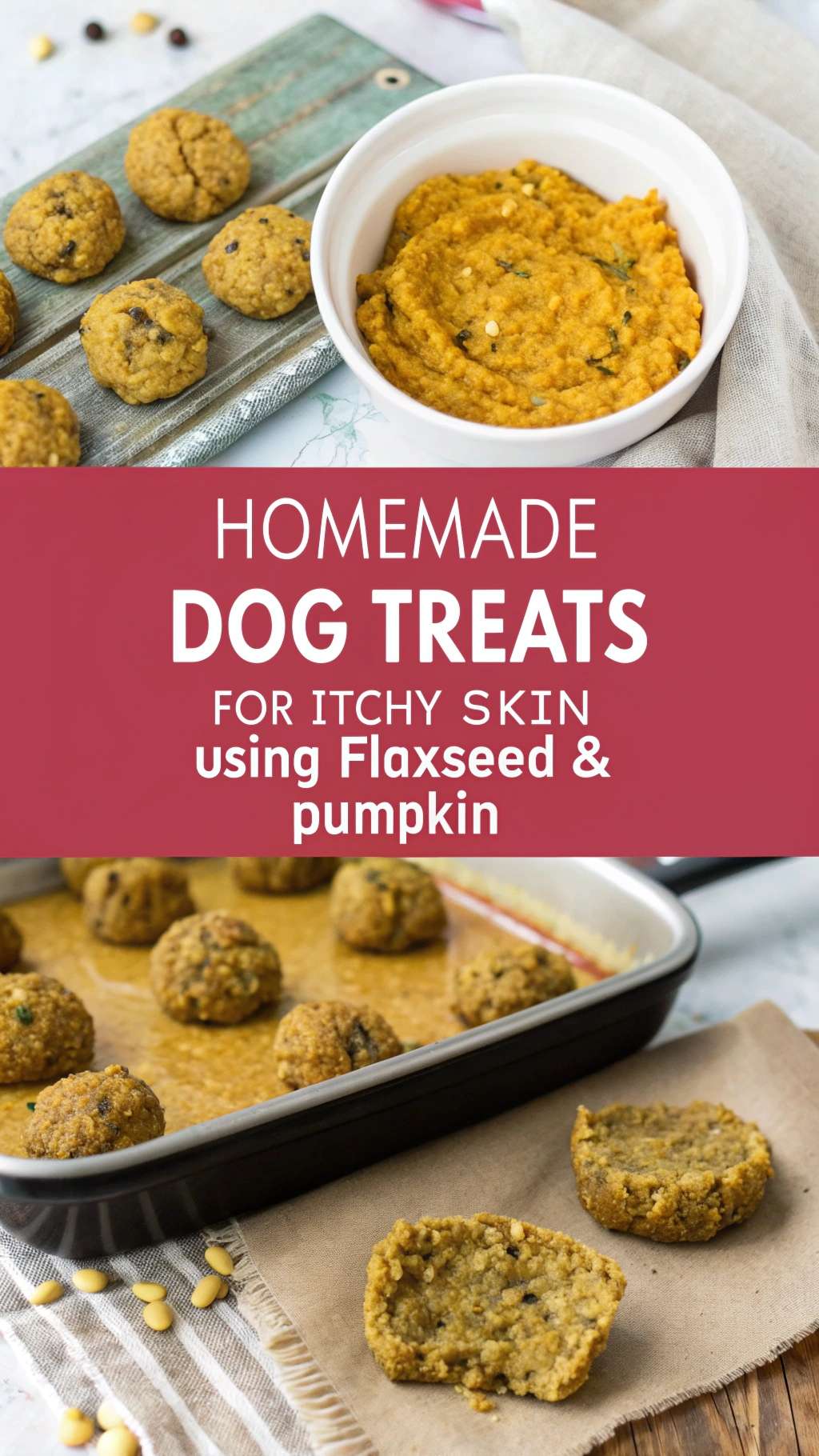 Thumbnail for Pumpkin And Flaxseed Dog Treats For Hot Spots