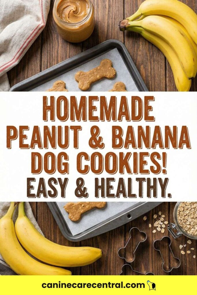 Homemade Dog Cookies With Peanut Butter Banana pin 2