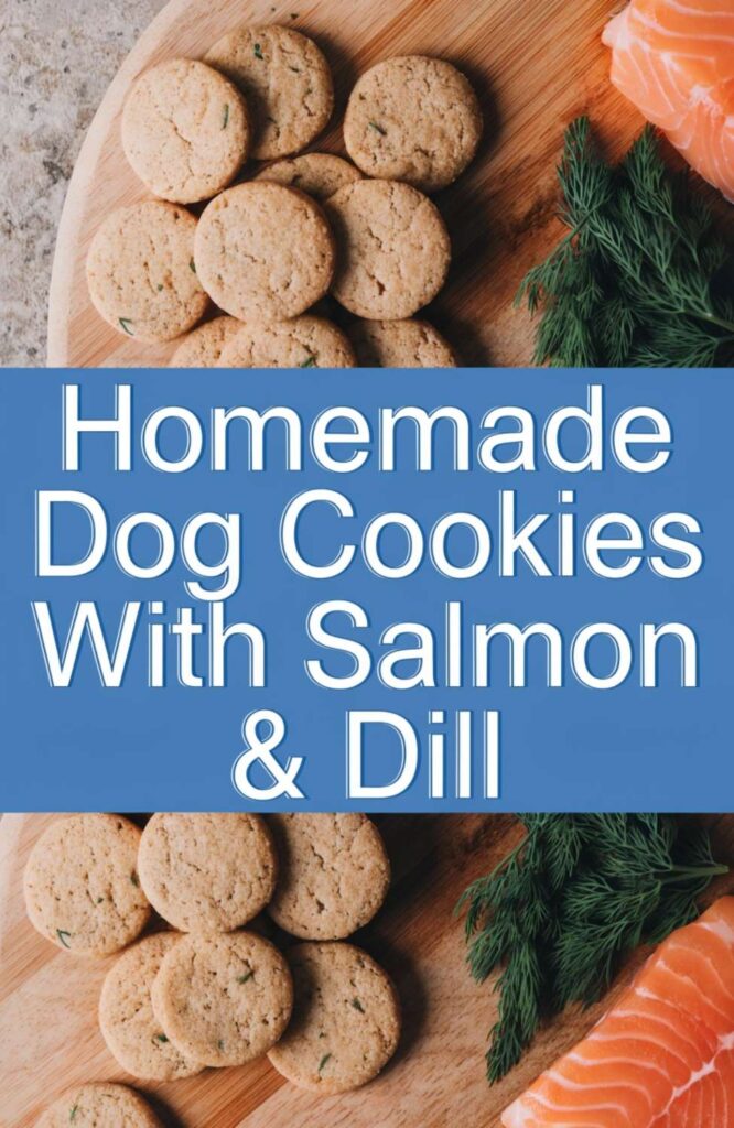 Homemade Dog Cookies With Salmon Dill pin 1