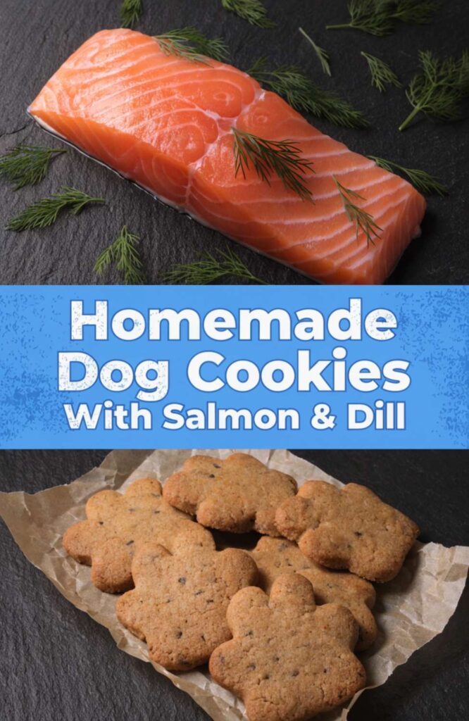 Homemade Dog Cookies With Salmon Dill pin 2