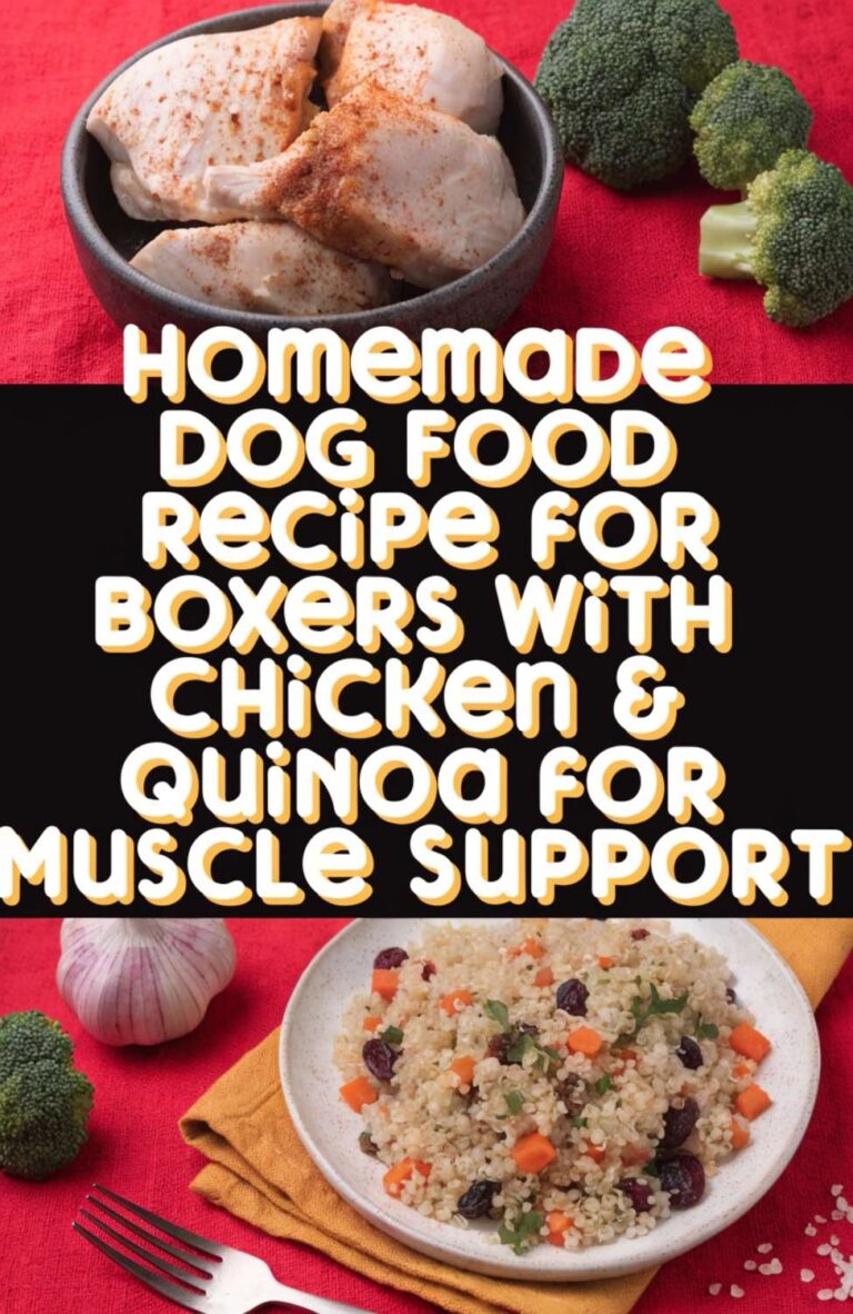 Homemade Dog Food Recipe for Boxers With Chicken & Quinoa for Muscle ...