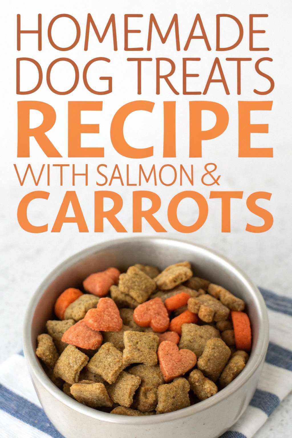 Homemade Dog Treats Recipe With Salmon Carrots pin 2