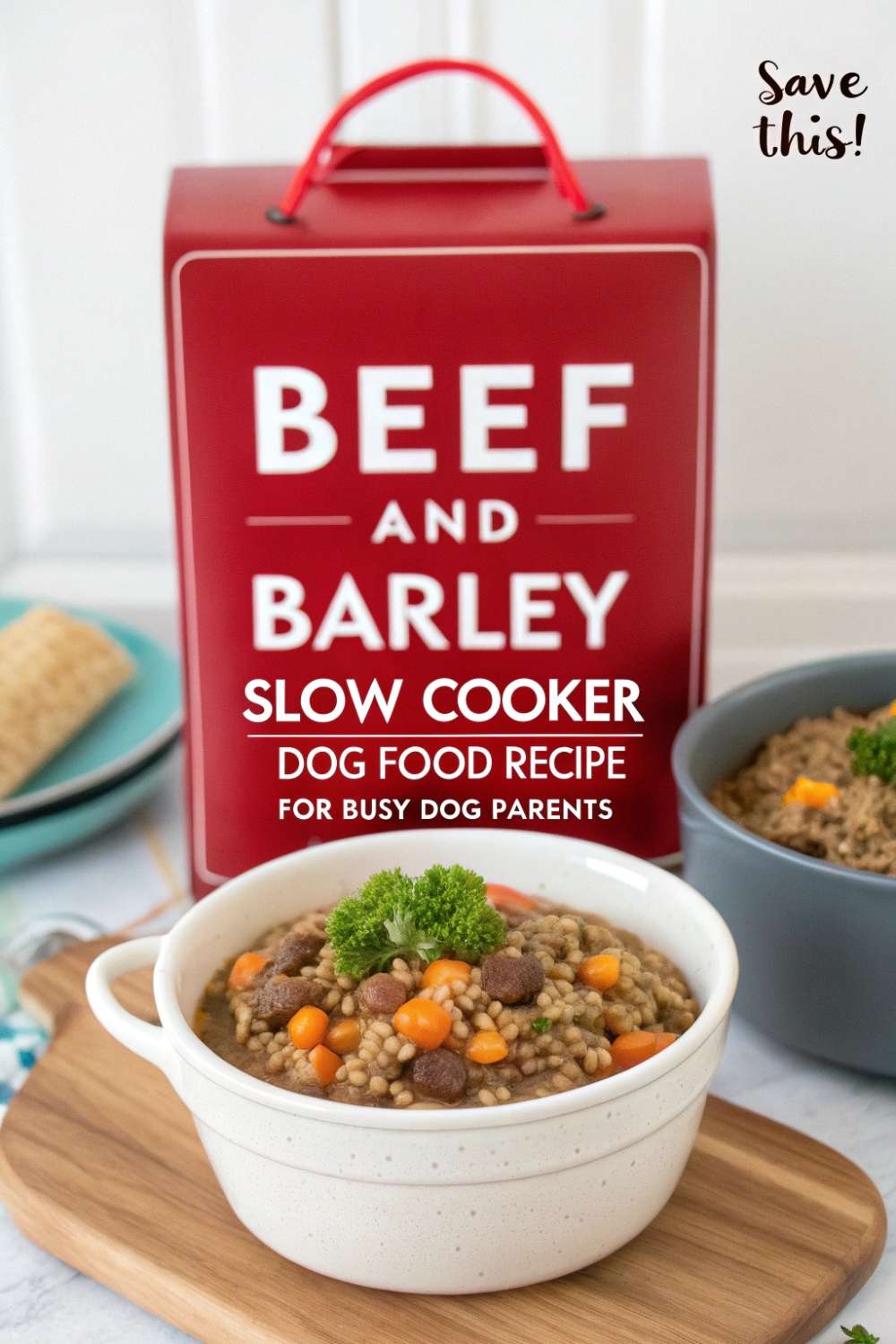 Photo inspiration: Picture Idea: Beef And Barley Slow Cooker Dog Food Recipe For Busy
