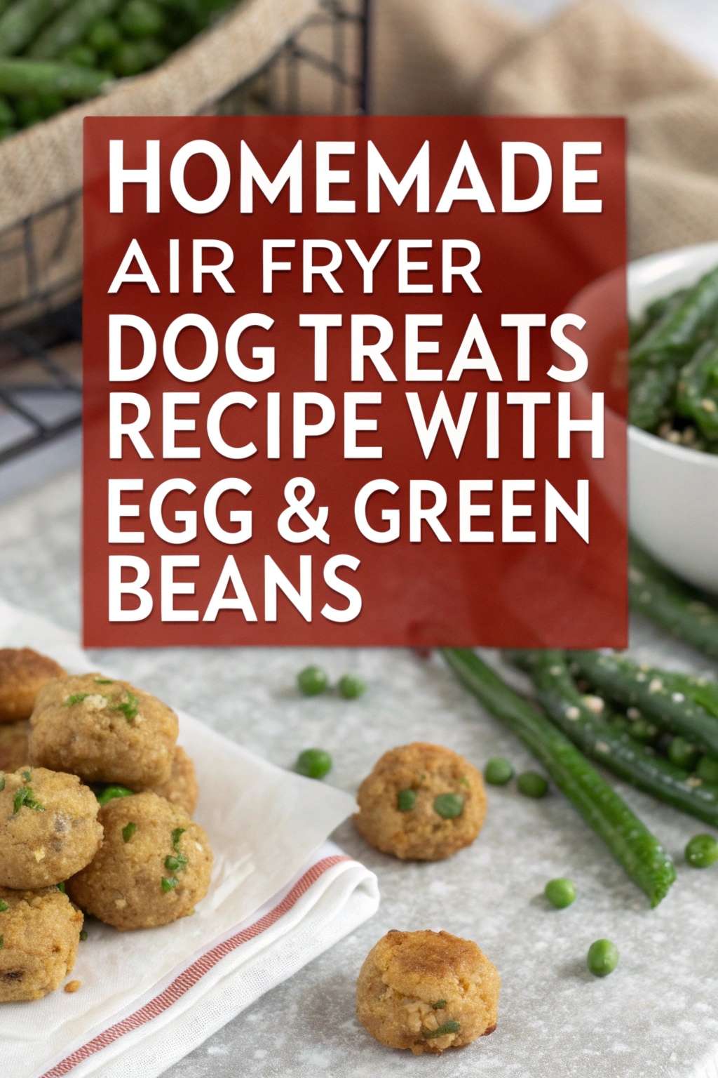 Gallery Detail: Homemade Air Fryer Dog Treats Recipe With Egg Green Beans
