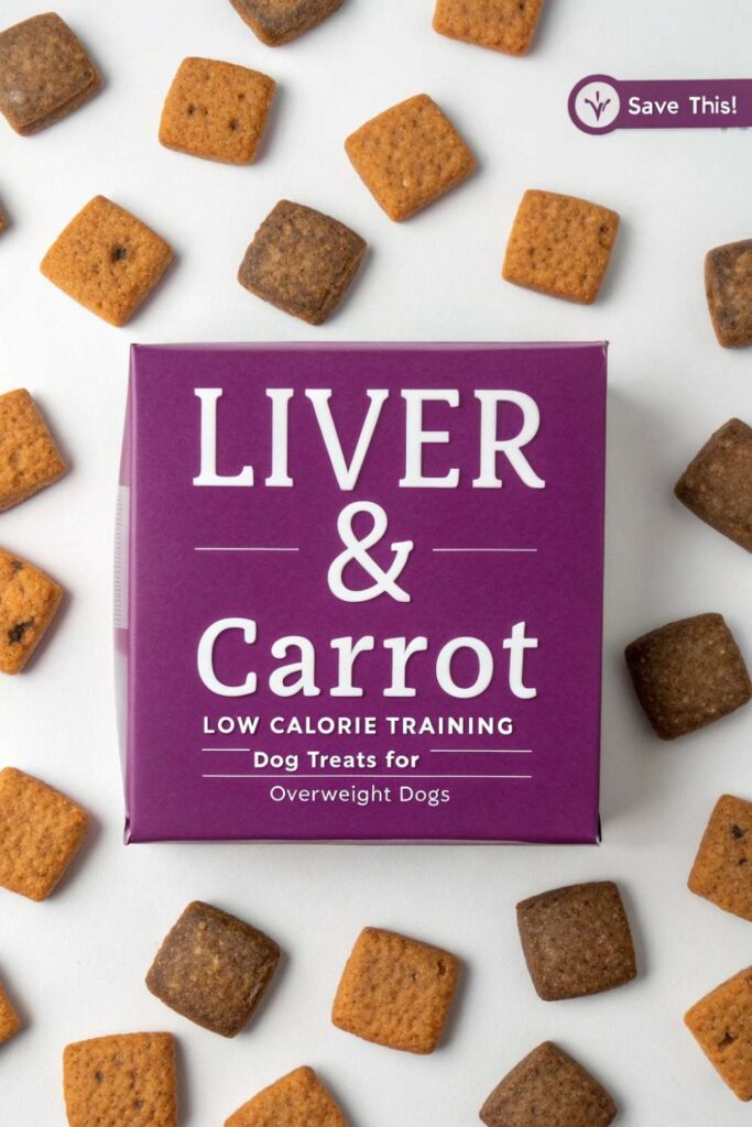 Liver Carrot Low Calorie Training Dog Treats For Overweight Dogs pin 2