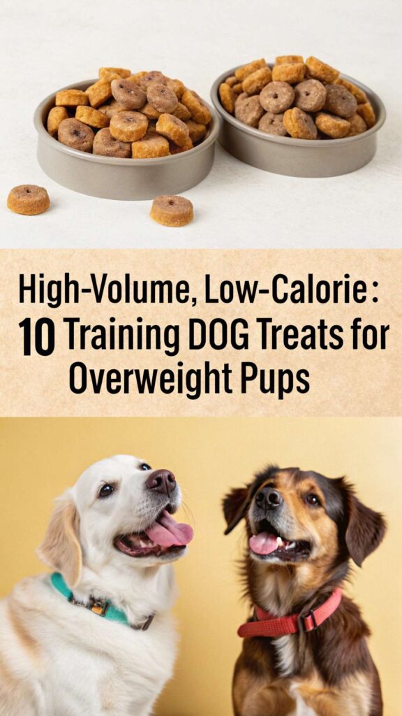 Training Dog Treats for Overweight Pups pin 1
