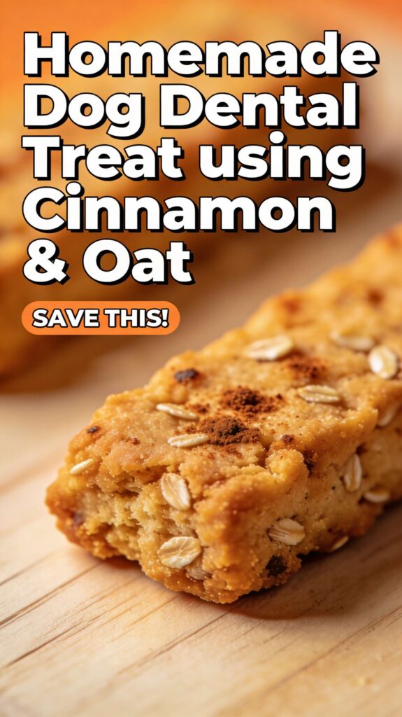 Homemade Dog Dental Treat using Cinnamon Oat pin 1 1