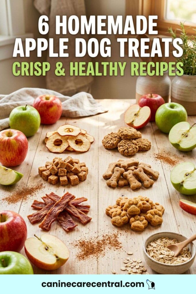 Easy DIY Apple Dog Treats To Bake For Your Pup At Home pin 1