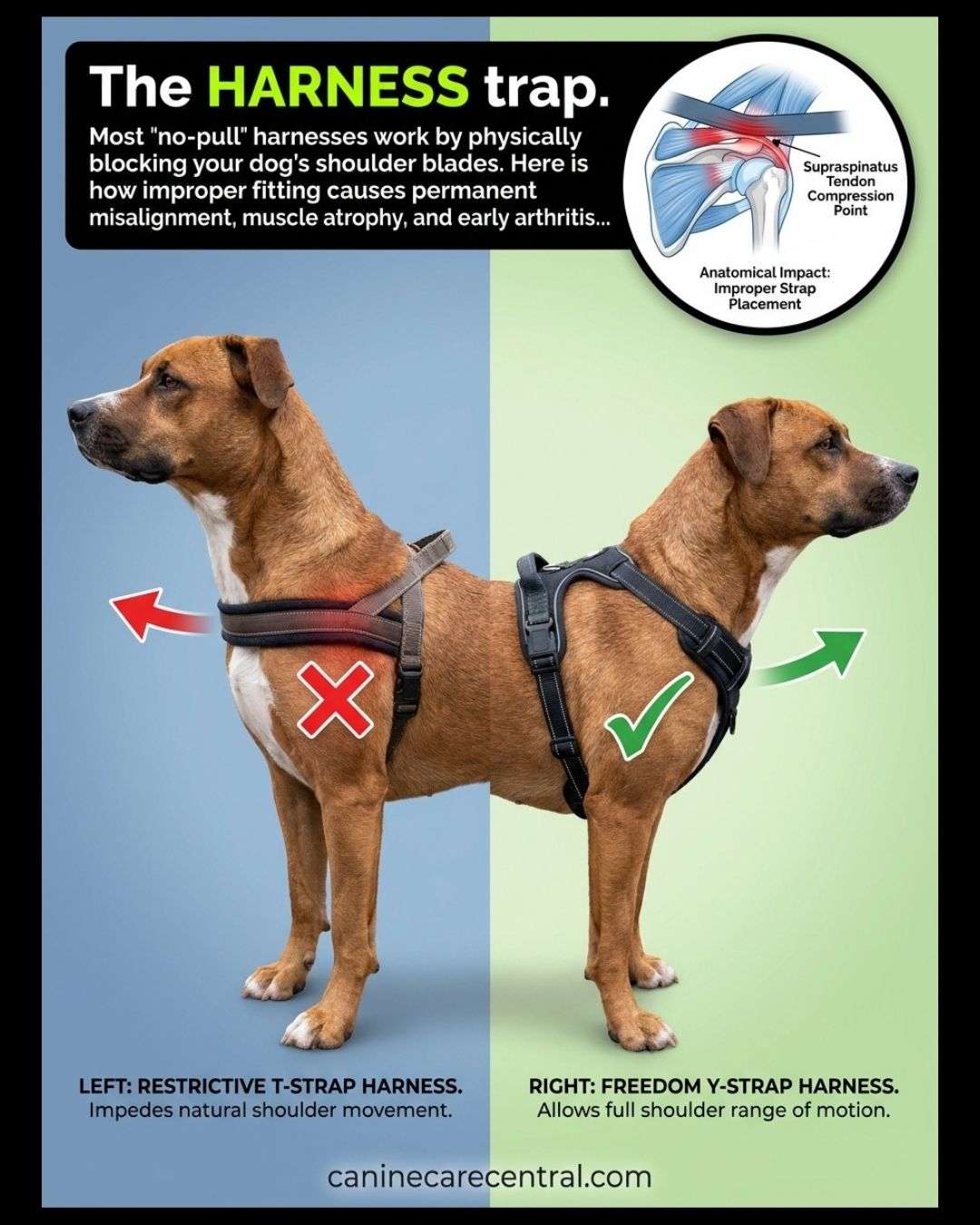 Improper Fitting How Improper Fitting Of Dog Harness Causes Permanent Shoulder ...